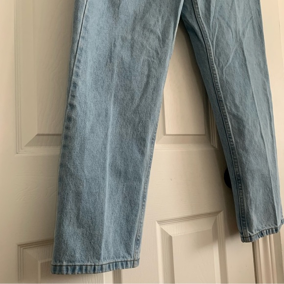 Vintage 100% Cotton Light Wash Straight Leg Denim Jeans 36x30 - Picture 13 of 13